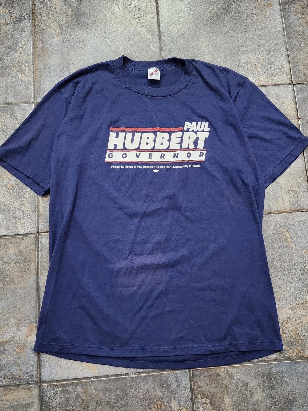 Vintage 90s Paul Hubbert Governor Large Alabama Democrat Political T Shirt